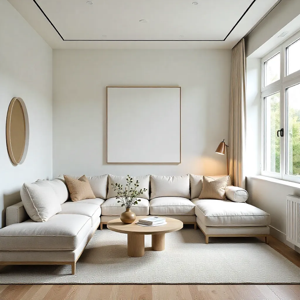 Natuurlijk licht in minimalistische ruimte